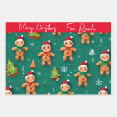 Papel regalo personalizado navideño ラッピングペーパーシート (正面)