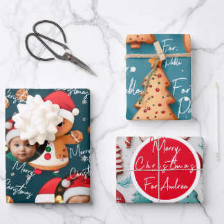 Papel regalo personalizado navideño ラッピングペーパーシート