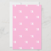 papel rosa com estampa de laços brancos (裏面)