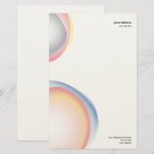 Papeleria forma inorganica color 便箋 (正面/裏面)