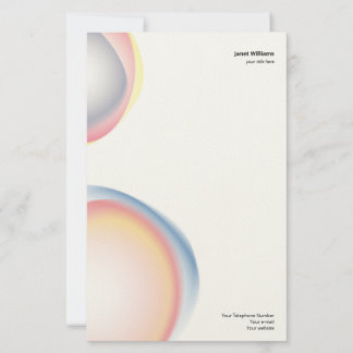 Papeleria forma inorganica color 便箋