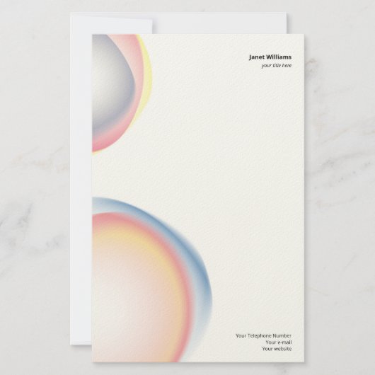 Papeleria forma inorganica color 便箋 (正面)