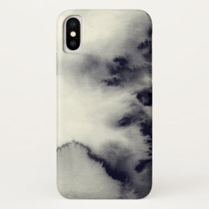 Paper の抽象的なインク絵画は写真を加えます iPhone x ケース