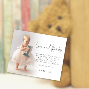 PAPER フォトオーバーレイ 1歳の誕生日ありがとうございます チラシ