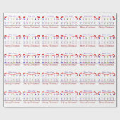 PAPER_1を包むワイン愛好家のクリスマス ラッピングペーパー (フラット)