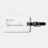 paper airplane ラゲッジタグ (正面横)