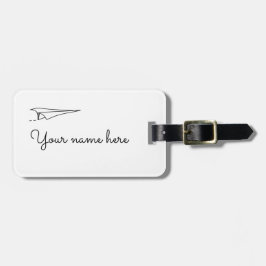 paper airplane ラゲッジタグ