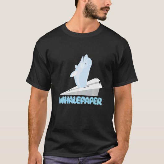 Paper Beluga Whale Tシャツ (正面)