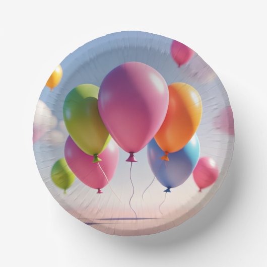 Paper Bowl (Balloons-Birthday Party) ペーパーボウル (正面)