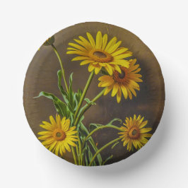 Paper Bowl (Yellow Daisies) ペーパーボウル