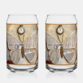 Paper Butterfly Soda Glass ガラス缶 (正面)