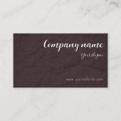 Paper Cafe Tea Bakerie ブラウンQR名刺 名刺 (正面)