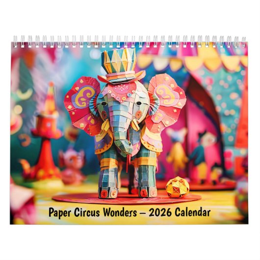 Paper Circus Wonders – 2026 Calendar カレンダー (カバー)