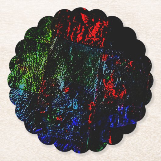 Paper Coaster dark abstract texture eco-friendly  ペーパーコースター (正面)
