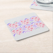 Paper coaster " Everyday is Caturday"  スクエアペーパーコースター (アングル)