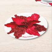 Paper Coaster Happy Holidays ラウンドペーパーコースター (アングル)