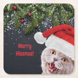 Paper Coaster, Merry Hissmas  スクエアペーパーコースター