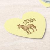 Paper Coasters with motivational text and horse ペーパーコースター (アングル)