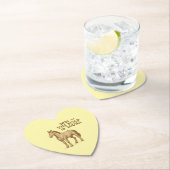 Paper Coasters with motivational text and horse ペーパーコースター (インサイチュ)
