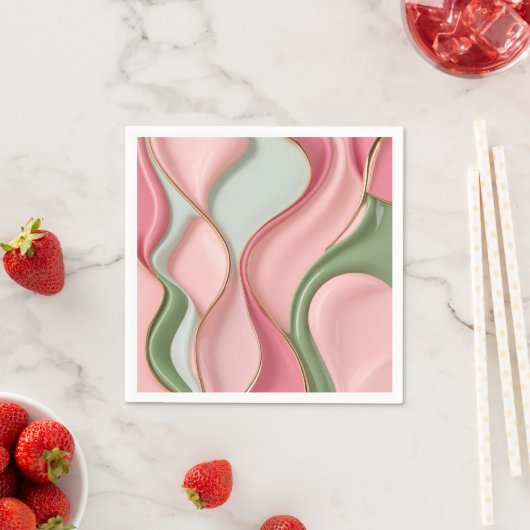 Paper cocktail napkin in stylish graphic スタンダードカクテルナプキン (インサイチュ)