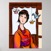 Paper Cranes in Flight Poster ポスター (正面)