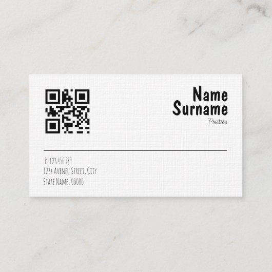 Paper Creative Studios burgundy QR Business Card 名刺 (裏面)