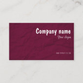Paper Creative Studios burgundy QR Business Card 名刺 (正面)