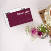 Paper Creative Studios burgundy QR Business Card 名刺