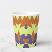 Paper cup, A vibrant colorful classic design  Pape 紙コップ (左)