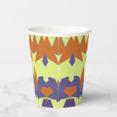 Paper cup, A vibrant colorful classic design  Pape 紙コップ (右)
