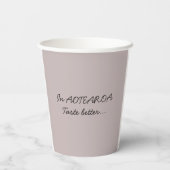 Paper cup Aotearoa Country Shape Fern with Text 紙コップ (裏面)