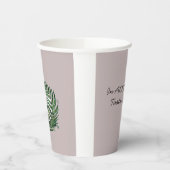 Paper cup Aotearoa Country Shape Fern with Text 紙コップ (左)