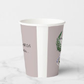 Paper cup Aotearoa Country Shape Fern with Text 紙コップ (右)