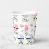 Paper Cup Baby Stroller Stork Elephant Hearts  紙コップ (右)