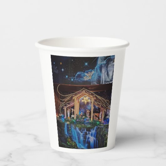 Paper cup for christmas nativityscene 紙コップ (正面)
