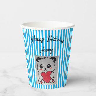paper cup for happy birthday of children 紙コップ