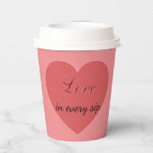 Paper cup for Valentine's Day 紙コップ (裏面)