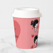 Paper cup for Valentine's Day 紙コップ (右)
