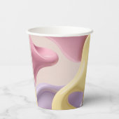 Paper cup in stylish abstract graphic 紙コップ (裏面)