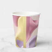 Paper cup in stylish abstract graphic 紙コップ (右)