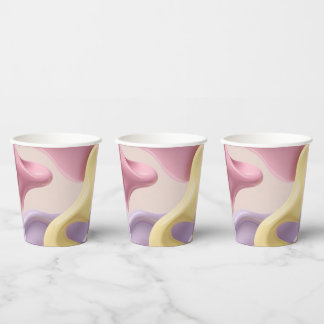Paper cup in stylish abstract graphic 紙コップ