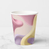 Paper cup in stylish abstract graphic 紙コップ (正面)