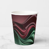 Paper cup in stylish abstract graphic 紙コップ (正面)