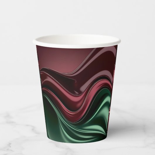 Paper cup in stylish abstract graphic 紙コップ (正面)