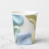 Paper cup in stylish abstract graphic 紙コップ (裏面)