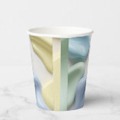 Paper cup in stylish abstract graphic 紙コップ (右)