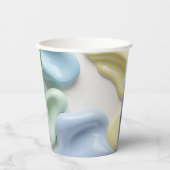 Paper cup in stylish abstract graphic 紙コップ (正面)