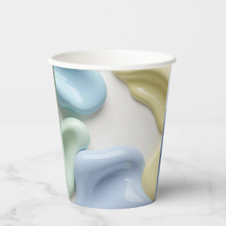 Paper cup in stylish abstract graphic 紙コップ