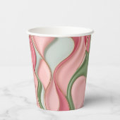 Paper cup in stylish abstract graphic 紙コップ (裏面)