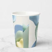 Paper cup in stylish abstract graphic 紙コップ (左)
